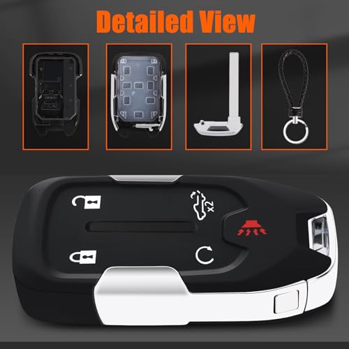 Coque de clé Chevrolet Silverado cassée ? Remplacement boîtier 5 boutons GMC Sierra - 5