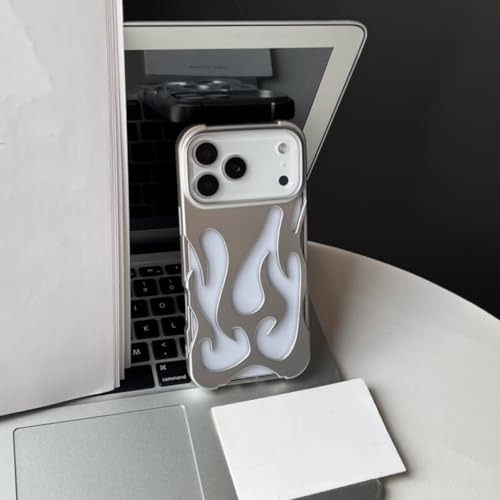 RNOZX iPhone17 Pro Max�p�J�o�[ ���b�L���H ���󉊖͗l �V���R���� �ϏՌ��X�}�z�P�[�X�iiPhone17 Pro Max�p/�}�b�g�V���o�[�j