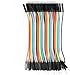 Yakomon Breadboard Jumper Wires, Multicolored Dupont Wire, 40pin Male to Female Compatible with Arduino Projects (120 PCS Assorted (40pcs MM/ 40pcs FF/ 40pcs F-M), 4 inch (10 cm))