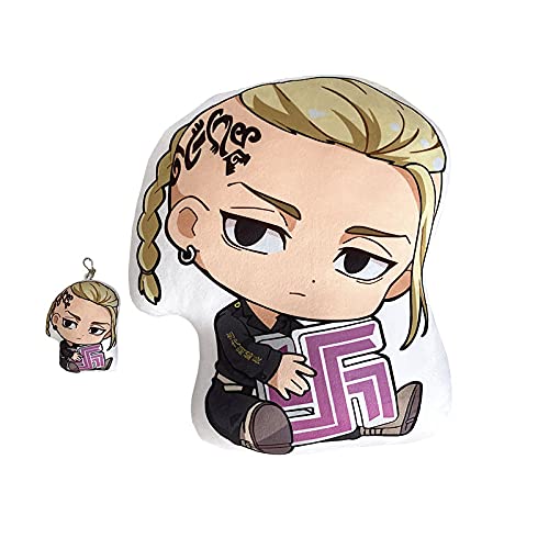 D-TREE Tokyo Revengers Plush Pillow Ryuguji Ken Throw Pillows Plushie for Home Decoration (Ryuguji Ken)