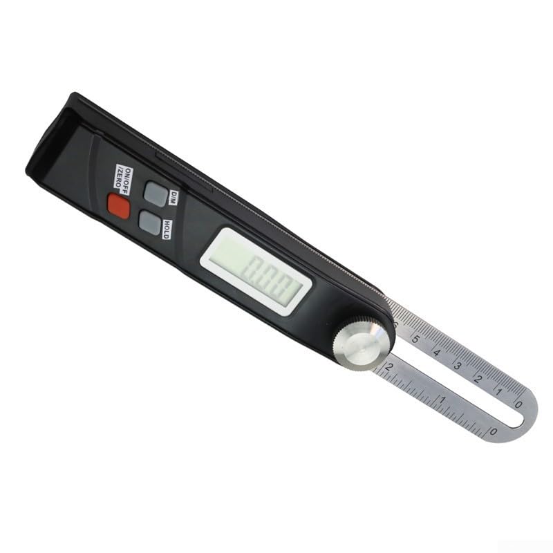 Buscador de ángulos digital 0-360° con burbuja y pantalla LCD miniatura 7
