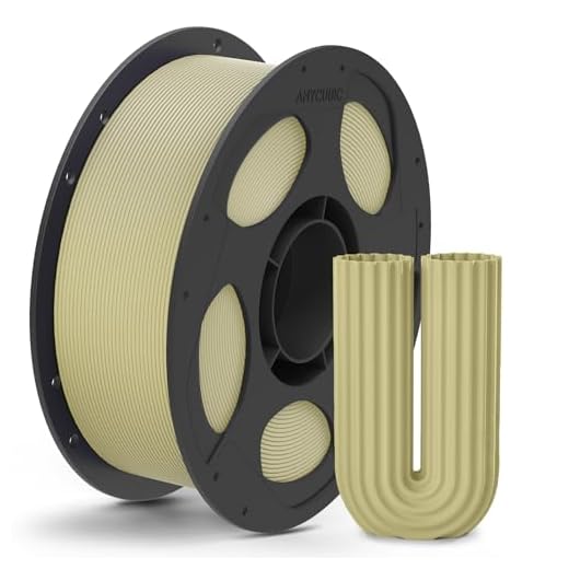ANYCUBIC Matte PLA Filament 1.75mm, 3D Printing PLA Filament 1.75mm Dimensional Accuracy +/- 0.02mm, 1KG Reusable Spool (2.2 lbs), Desert Tan