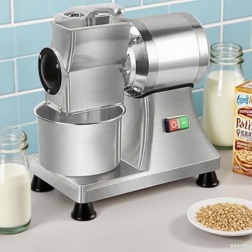 Rallador de queso eléctrico con entrada y salida ampliadas, rallador comercial para queso en bloque, parmesano, pan rallado y mantequilla.