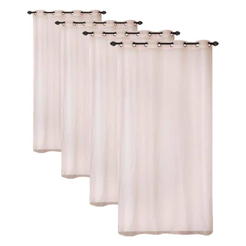 Voilage en organza rose Atout Ciel pour créer une ambiance cocooning dans la chambre