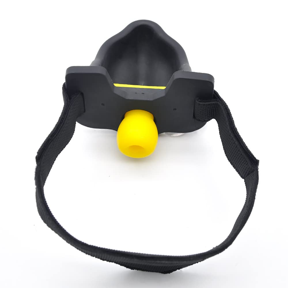 Silikon Urinal Piss Trichter Trichterknebel Mit 4 stücke Gag Ball Mund Beißen Bondage Homosexuell Urinal piss SM Rollenspielmaske Erotik Sexspielzeug für Paar (Schwarz)