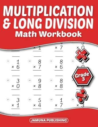Multiplication and Long Division Math Workbook Grade 3: 3rd-Grade Math ...