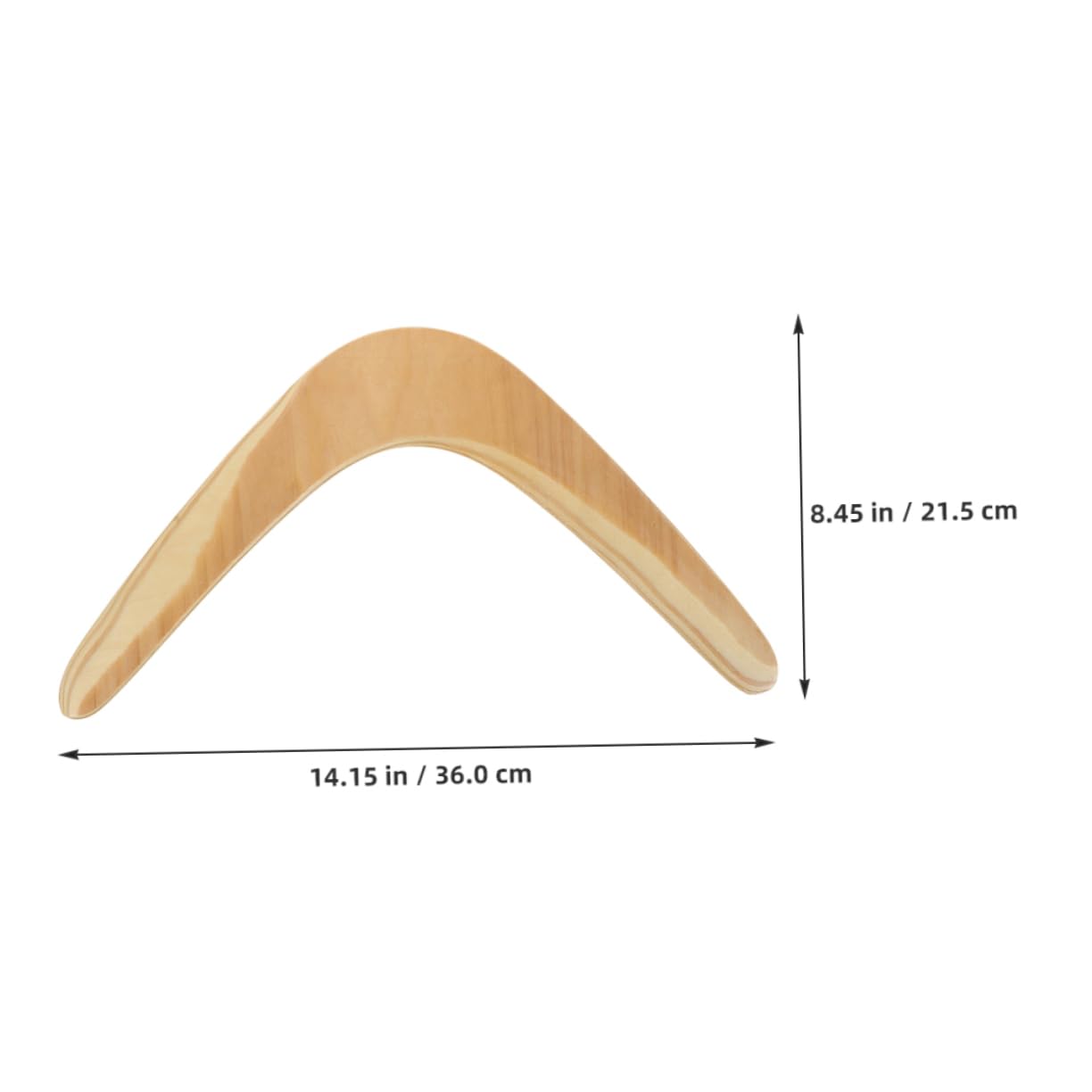 2piezas Boomerang De Madera Artesanal para Ejercicio Aire Diseño Aerodinámico para Lanzar y Atrapar para Estudiantes y Actividades Recreativas