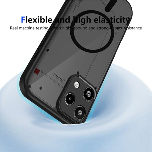 Image of Shockproof Hybrid Armor Back Cover Case Compatible with Nothing Phone 3a Lite 5G (Smoke Back-Black TPU Bumper with Translucent PC (Nothing 3A Lite)