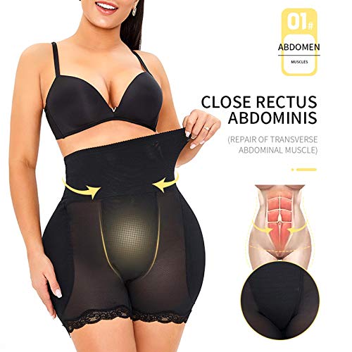 Alinbaist Butt Lifter Shapewear High Waist Tummy Control Hip Padded Panties 2Xl Black #TOP1