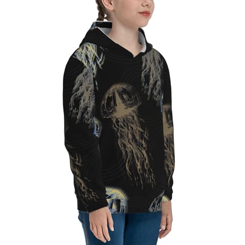 Jellyfish Kids Pullover Hoodies Boys Sweatshirts Girls Athletic Clothes with Pocket3