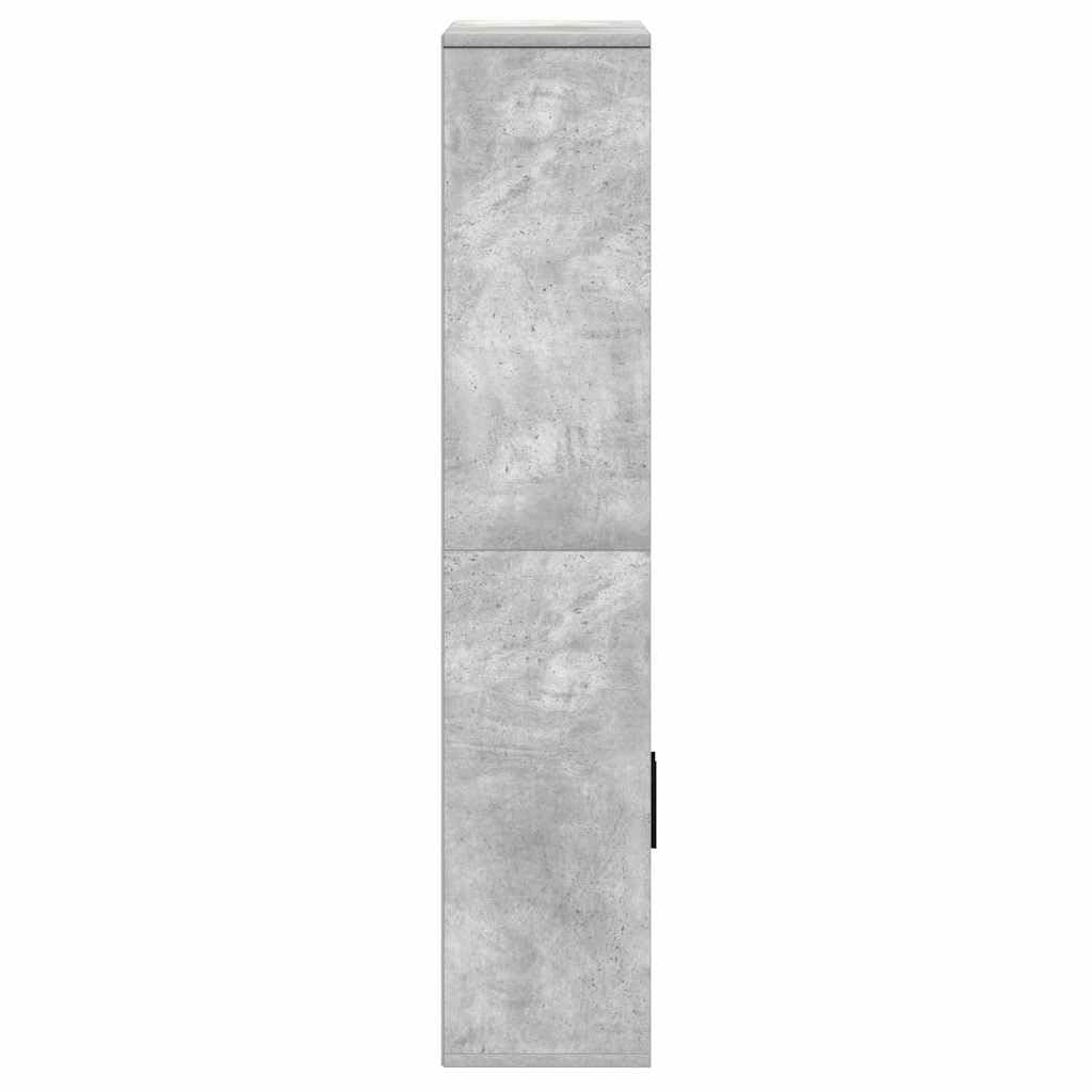 Generisch Bücherregal Betongrau 60x24x120 cm Holzwerkstoff,Möbel,Regalsysteme,Bücherregale Bücherschränke-860421