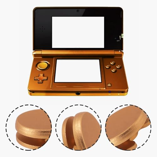 Image of 1pc Joystick Cap Metal Buttons Replacement Thumb Pad Cap Analog Compatible with Nintendo New 3DS 2DS XL LL Gold Metal Thumbstick Grip