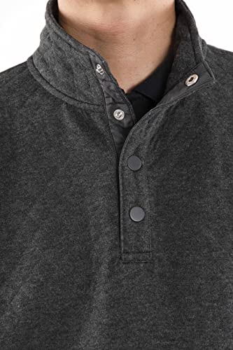 ZENTHACE Men's Ultra Soft Quilted 1/4 Snap Fleece Pullover Sweatshirt Jacket Long Sleeve Mountain Outdoor Shirt4