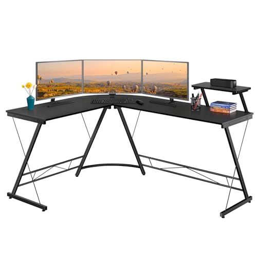 Yaheetech Escritorio Esquinero Con Estanteria Grande 162x130x96cm Mesa Esquina Gaming Mesa Para Ordenador Escritorio Para Estudio Oficina Despacho Negra Metal Yaheetech Escritorio Esquinero Con Estanteria Grande 162x130x96cm Mesa Esquina Gaming Mesa Para Ordenador Escritorio Para Estudio Oficina Despacho Negra Metal