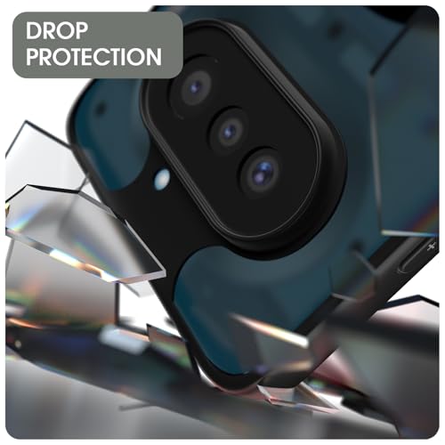 Image of Pikkme Back Cover for Nothing Phone 4a 5G Compatible with Mag-Safe Smoke Back | Shockproof Design | Hard Transparent Back Case (Black Smoke Mag-Safe)