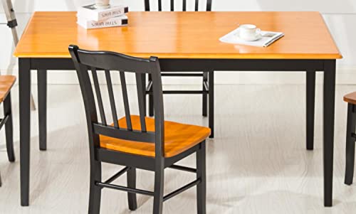 Boraam Shaker Table, Black/Oak #TOP2