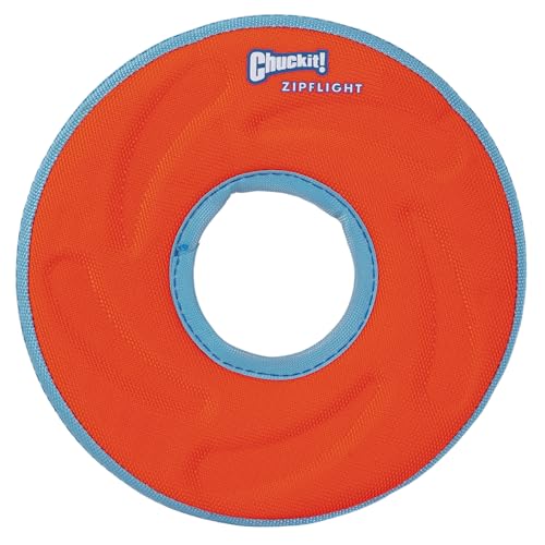 Chuckit Zipflight Frisbee Flottant/Planant un Jouet Polyvalent pour Chien Taille S, Couleurs Assorties