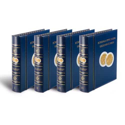 Set de álbumes Leuchtturm 367941 para monedas conmemorativas de 2€