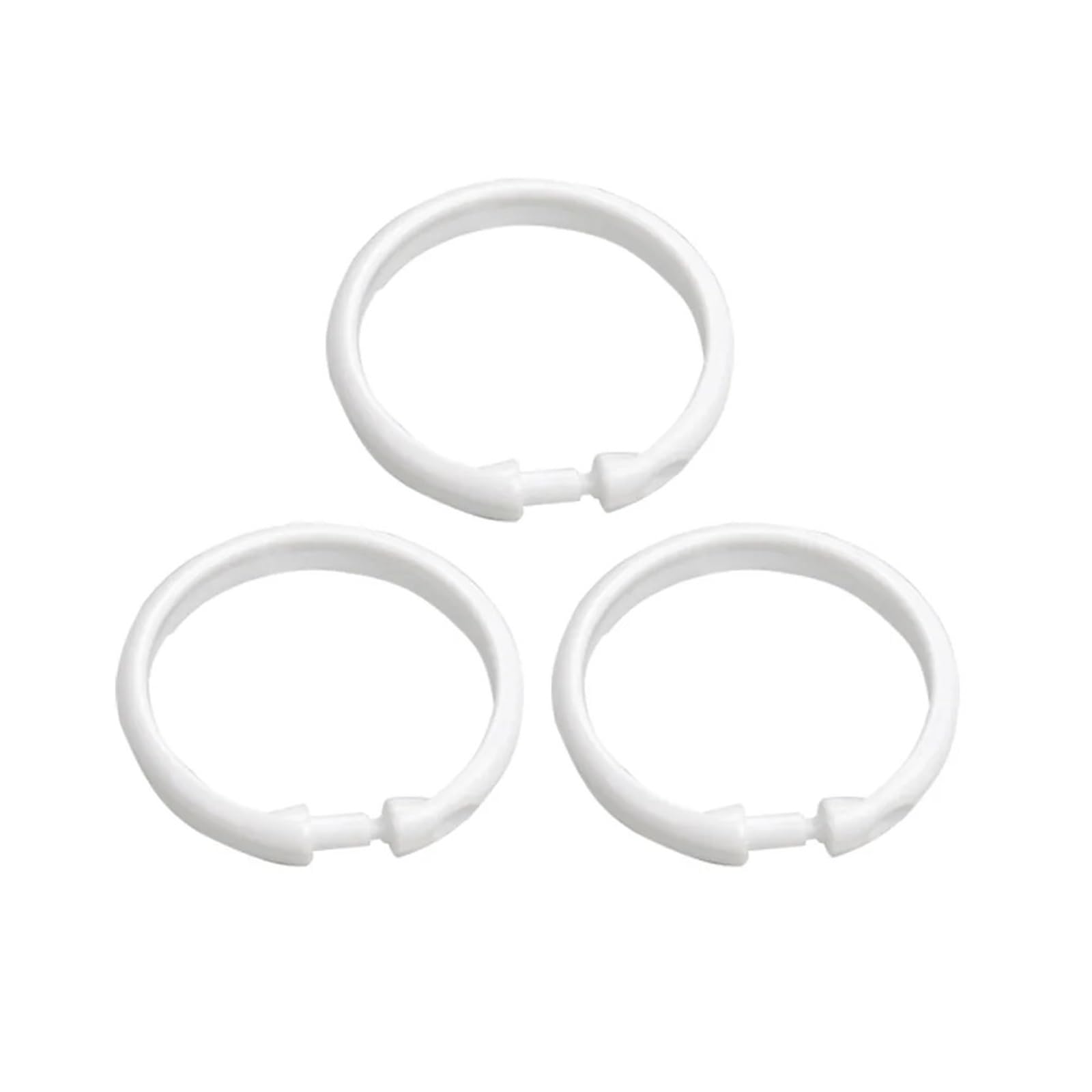 Hooks Clips for Drapes, 120Pcs Curtains Hangers Window Rod Rings Plastic Hooks Drapery for Double Sided