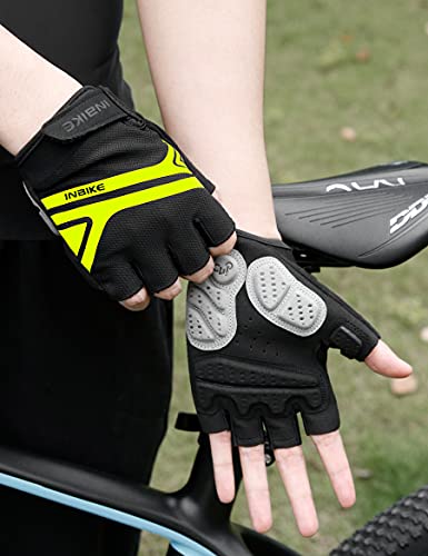 image for INBIKE Mountain Bike Gloves, Cycling Gloves Half Fingers MTB DH Road R