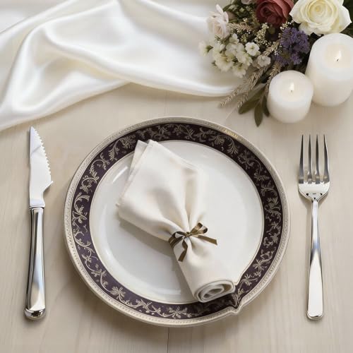 SilouC 8-Piece Stainless Steel Flatware Set - 4 Forks & 4 Spoons, Mirror Polished, Dishwasher Safe, Silver Cutlery for Home & Restaurant Dining — view 5