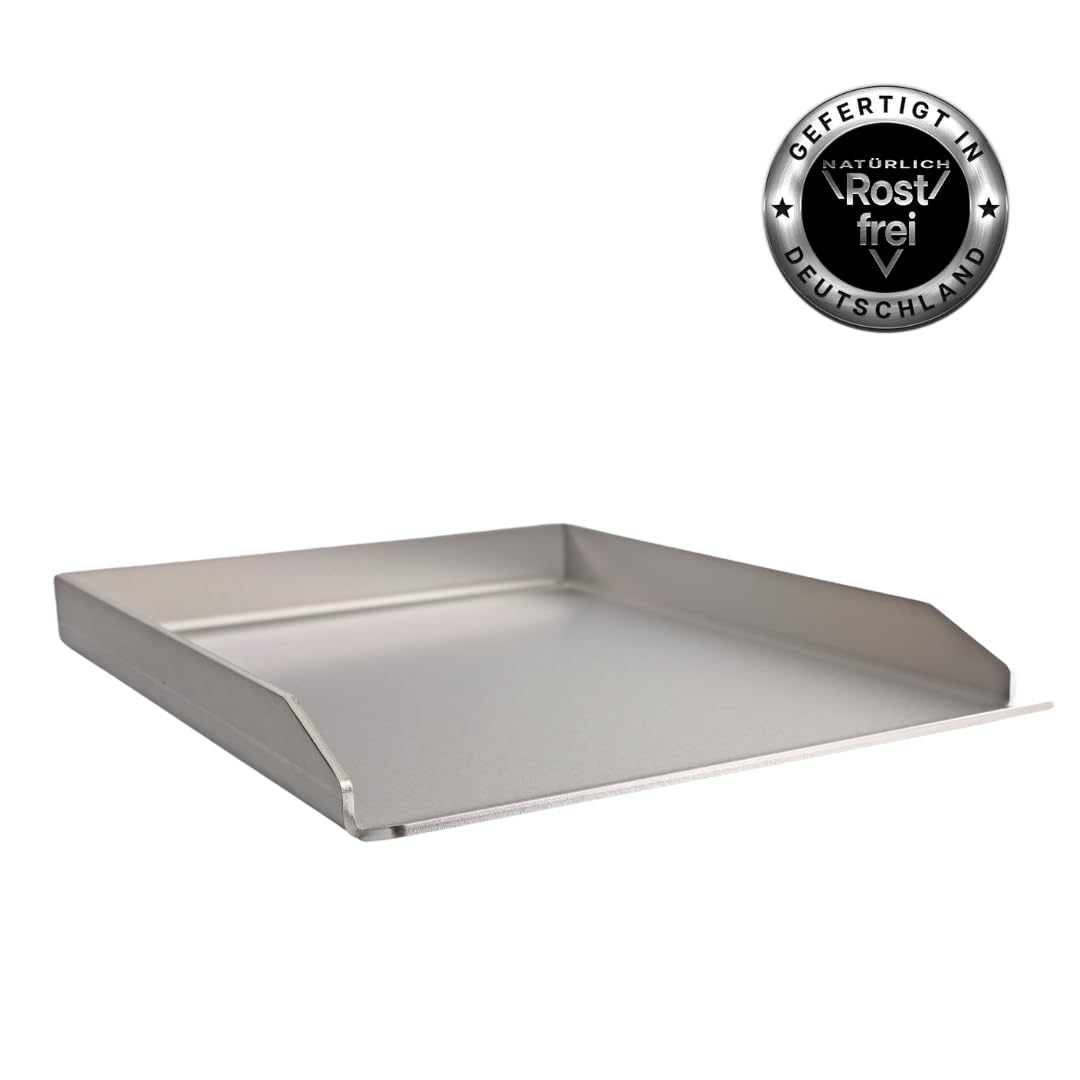 Edelstahl Plancha/Griddle-Plate/Bratplatte/Burger Platte 460 x 360