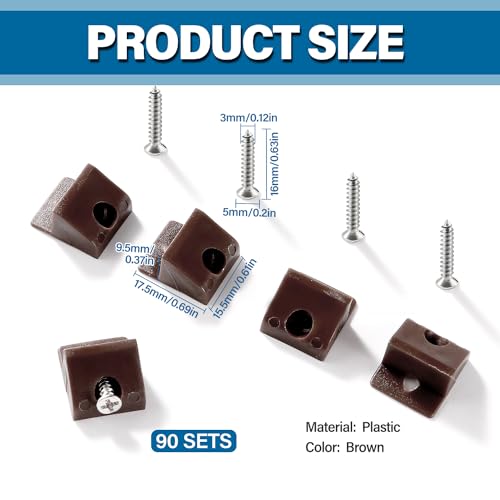 VooGenzek 90 PCS Drawer Bottom Sagging Repair Mending Wedges, Drawer Base Support Reinforcement - Image 2
