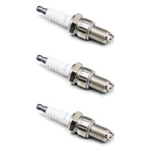 Synkrozek 3pcs F7TC Spark Plug for Honda GX120 GX160 GX200 GX240 GX270 GX340 GX390 for 4-Stroke Engine Generator Lawn Mower Water Pump Chainsaw Tractor Rototiller Go Kart Mini Bike F7TC Spark plugs