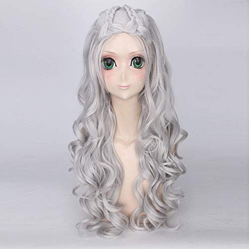 GGOII Game Of Thrones Daenerys Targaryen Wigs Cosplay Costume Props Headwear Long Hair Blonde Peruca Woman Halloween Carnival Purim PL-765-2
