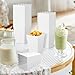 CZWESTC 36 Pcs Mini Popcorn Boxes, 3 x 4.2 x 2.2 Inch White Popcorn Containers for Party, Bulk Disposable Popcorn Holder for Carnival Theater Movie Night Supplies & Decorations