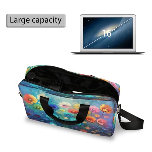 Bolso para laptop impermeable de 16 pulgadas con arte colorido miniatura 5