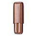 cicina 2-Finger Leather Cigar Case, Cigar Humidor Portable Travel Cigar Bag,Cigar Holder(Brown)