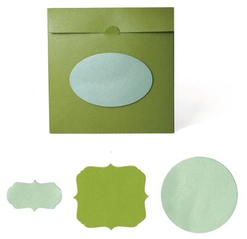 Tarjetas sobres etiquetas We R Memory Keepers discos manualidades álbum recortes papelería