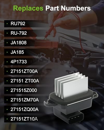 Image of SCITOO Air Conditioning Heater HVAC Blower Motor Resistor Regulator For Nissan For ARMADA,for Frontier,for Pathfinder,for Quest,for Titan,for Xterra,OE-27151 ZT00A Resistor