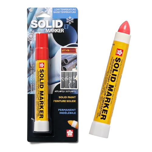 Sakura Solid Paint Markers with Twist Up Tip - Low Temperature Permanent Marker Pens - Window, Wood, & Glass Marker - Red Paint - 1 Pack