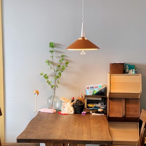 Lampe suspendue rétractable en métal avec hauteur réglable pour table - 7