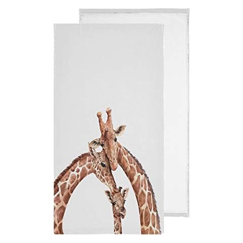 Giraffe Tier Handtücher niedliche Fingerspitzen Handtücher für Badezimmer Küche Heimdekoration Vatertag Geburtstag Geschenk Cover