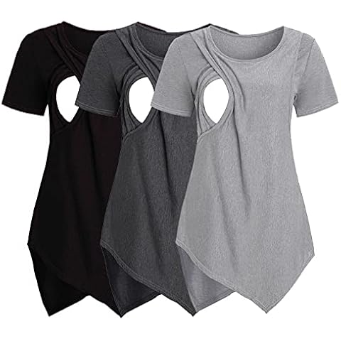 Umstandsmode Sommer T-Shirt Umstandsmode Top Sommer Schwangere T-Shirts Kurzarm T-Shirt Lässige Schwangerschaftskleidung Lustiger Fußabdruck Schwanger Schwangerschaftsmode Blusen t003 Cover