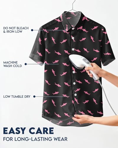 Image of 99TIMORO Fathers Film Button Down Shirt for Men, Funny Hawaiian Short Sleeve Top, Summer Beach Gifts