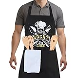 Livdouyu Kochschürze Herren, Grillschürze für Männer Lustig Persönlich...