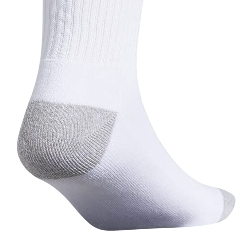 Adidas Originals Unisex Roller (1-Pair) Crew Sock, White/Black/Aluminum 2, Large Us #TOP4