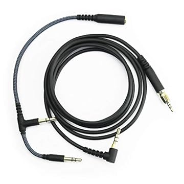 NewFantasia Cabo de áudio de substituição compatível com Sennheiser Game Zero, Game ONE, PC 373D, PC 37X, GSP 350, GSP 500, GSP 600 Gaming Headsets de 1,2 m/4 pés