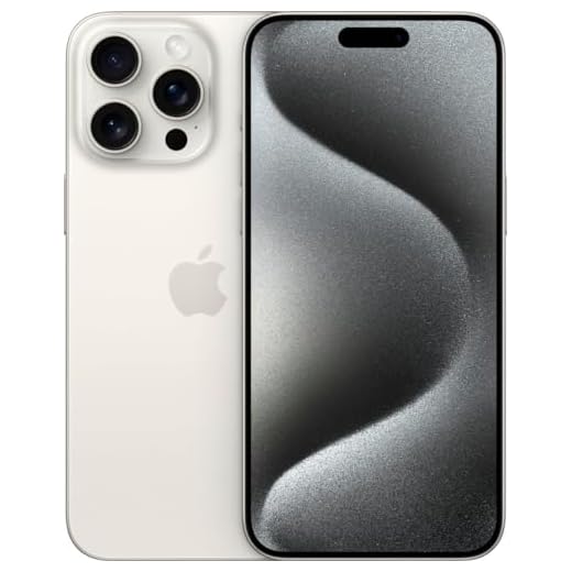 Apple iPhone 15 Pro Max, 512GB, White Titanium - Unlocked (Renewed)