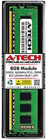 A-Tech 8GB Replacement for Crucial CT102472BD160B - DDR3/DDR3L 1600MHz PC3-12800 ECC Unbuffered UDIMM 2Rx8 1.35V - Single Server Memory RAM Stick (CT102472BD160B-ATC) image 3