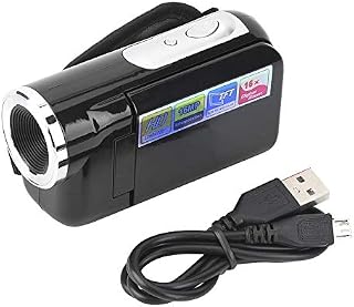 Digital Video Camera, Video Camera Toy for Kids Camcorder Recorder 16X Digital Zoom Camcorder for Kids Gifts Photograph(Batteries Not Included)(Black)