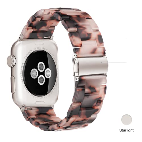 Image of Light House Apple Watch Bands-Fashion Lightweight Resin iWatch Bands for Women Men 38mm /40mm /41mm /42mm(Series 11 10), 49mm /46mm /45mm /44mm /42mm(S 3 2 1), Compatible with Apple Watch Series 11 SE 10 9 8 7 6 5 4 3 Ultra