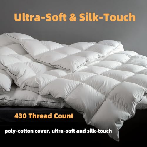 Downfort B-DUVET-WHITE-K Premium Hungarian White Goose Down Feather Comforter King Size thumb #5