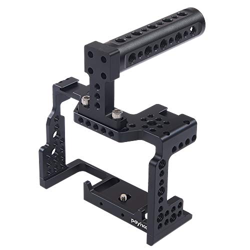 Image of Camera Cage kit for Sony A7 II /A7 III /A7 SII /A7M3 /A7 RII /A7 RIII with Cold Shoe Mounts，Top Handle，Threaded Holes for Professional
