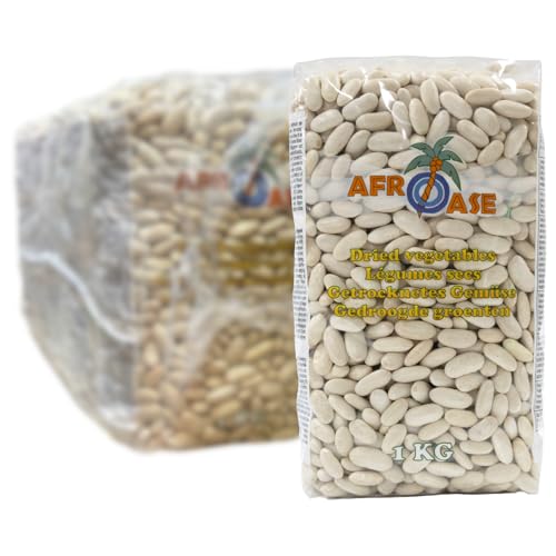 AFROASE Haricots Blancs – Multipack 10 x 1 kg