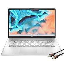 HP Laptops 17 inch Windows 11 | AMD Ryzen 5 5500U 6Core | FHD 1920x1080 IPS Display Narrow Bezel | Numeric Keyboard | Wireless-AC | Webcam | USB Type-C | HDMI Cable 32GB RAM | 1TB PCIe SSD